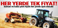 Saman Ve Kaba Yem Fiyatı Her Yerde Aynı Olacak