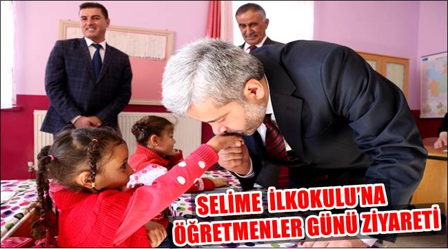 REKTÖR ŞAHİN DEN SELİME İLKOKULU’NA ÖĞRETMENLER GÜNÜ ZİYARETİ