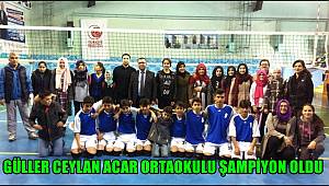 AKSARAY'DA GÜLLER CEYLAN ACAR ORTAOKULU ŞAMPİYON OLDU