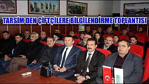 TARSİM DEN AKSARAY'DA ÇİFTÇİLERE BİLGİLENDİRME TOPLANTISI