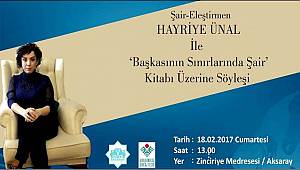 AKSARAY ZİNCİRİYE MEDRESESİ'NDE SÖYLEŞİ...