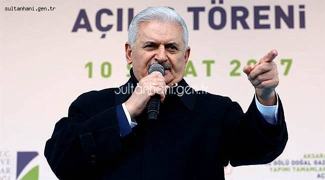 BAŞBAKAN YILDIRIM 'HAVA YOLUNDA DA AKSARAY'I GERİDE BIRAKMAYIZ'