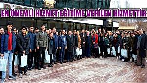 EN ÖNEMLİ HİZMET EĞİTİME VERİLEN HİZMETTİR