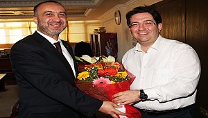 TÜMSİAD'DAN BAŞKAN YAZGIYA GÜLER YÜZLÜ ZİYARET