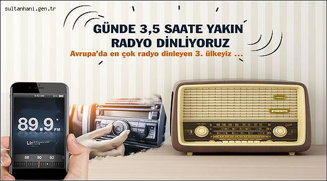 GÜNDE 3,5 SAATE YAKIN RADYO DİNLİYORUZ