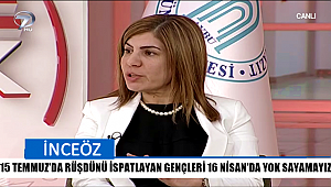 İNCEÖZ 'TEMSİLDE ADALET VE DEMOKRASİ İSTİYORSAK GENÇLERİMİZİ GÖRMEZDEN GELEMEYİZ'