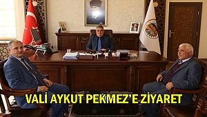 KÖY MUHTARLARI ve ÖĞRENCİLERDEN VALİ AYKUT PEKMEZ’E ZİYARET