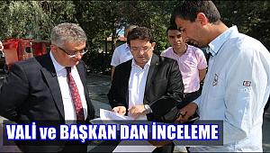 VALİ AYKUT PEKMEZ VE BAŞKAN YAZGI PİRİ MEHMET PAŞA ALT GEÇİT İNŞAAT SAHASINDA İNCELEMELERDE BULUNDU