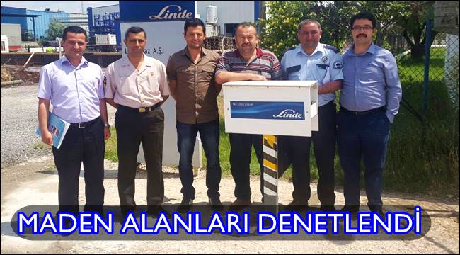AKSARAY'DA MADEN ALANLARI DENETLENDİ