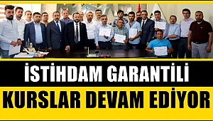 AKSARAY'DA İSTİHDAM GARANTİLİ KURSLAR DEVAM EDİYOR