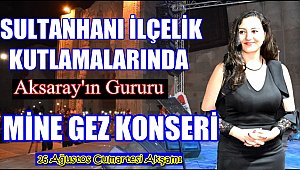 SULTANHANI İLÇELİK KUTLAMASINDA MİNE GEZ KONSERİ