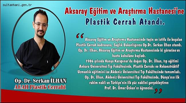 AEAH NE PLASTİK CERRAH OP.DR. SERKAN İLHAN ATANDI