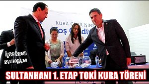 SULTANHANI 1. ETAP TOKİ KONUTLARI KURA SONUÇLARI