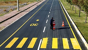 3KM'LİK HÜRRİYET ANA YOLUNUN TEK ŞERİDİ TAMAMLANDI