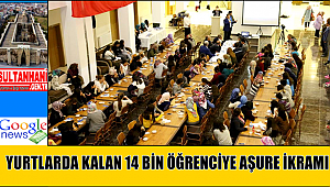 AKSARAY BELEDİYESİ KYK YURTLARINDA 14 BİN ÖĞRENCİYE AŞURE İKRAMINDA BULUNDU