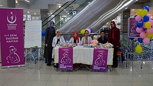 AKSARAY'DA AÇILAN STANTLARDA ANNE SÜTÜNÜN ÖNEMİNİ ANLATILDI