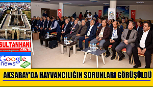 AKSARAY'DA HAYVANCILIĞIN SORUNLARI SIKINTILARINI VE ÇÖZÜM ÖNERİLERİ MASAYA YATIRILDI