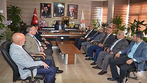 AKSARAY MHP HEYETİNDEN AK PARTİ’YE ZİYARET