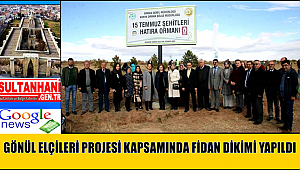 AKSARAY’DA “GÖNÜL ELÇİLERİ” PROJESİ KAPSAMINDA FİDAN DİKİMİ YAPILDI