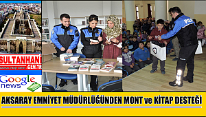 AKSARAY EMNİYET MÜDÜRLÜĞÜNDEN MONT ve KİTAP DESTEĞİ
