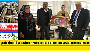 AKSARAY ORTAKÖY DEKİ ŞEHİT AİLELERİ VE GAZİLERE ZİYARET