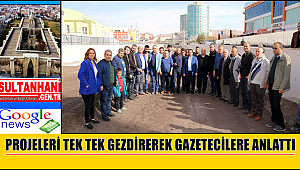 BAŞKAN YAZGI PROJELERİNİ TEK TEK GEZDİREREK BASINA ANLATTI