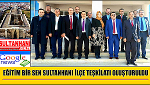 EĞİTİM BİR SEN SULTANHANI İLÇE TEŞKİLATI OLUŞTURULDU