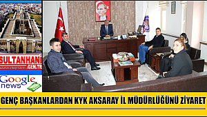 GENÇ BAŞKANLARDAN KYK AKSARAY İL MÜDÜRLÜĞÜNÜ ZİYARET