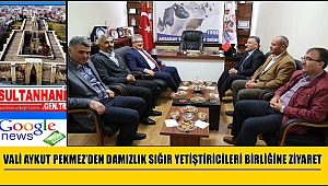VALİ AYKUT PEKMEZ'DEN DAMIZLIK SIĞIR YETİŞTİRİCİLERİ BİRLİĞİNE ZİYARET