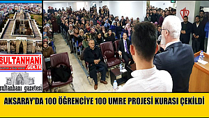 AKSARAY İL MÜFTÜLÜĞÜNDEN 100 ÖĞRENCİYE 100 UMRE PROJESİ KURASI ÇEKİLDİ
