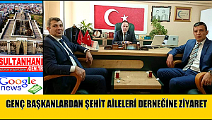 AKSARAY ŞEHİT AİLELERİ DERNEĞİNE GENÇ BAŞKANLARDAN ANLAMLI ZİYARET