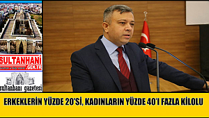 ERKEKLERİN YÜZDE 20’Sİ, KADINLARIN YÜZDE 40’I FAZLA KİLOLU