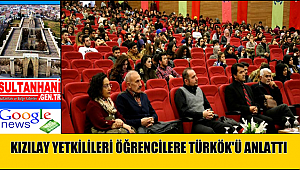 KIZILAY YETKİLİLERİ ÖĞRENCİLERE TÜRKÖK'Ü ANLATTI