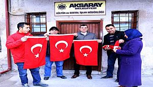 AKSARAY BELEDİYESİNDEN BAYRAK KAMPANYASI