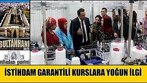 AKSARAY'DA İSTİHDAM GARANTİLİ KURSLARA YOĞUN İLGİ