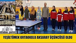YEŞİLTÖMEK ORTAOKULU AKSARAY ÜÇÜNCÜSÜ OLDU
