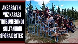 AKSARAY'IN YÜZ KARASI TRİBÜNLERİNDE SULTANHANI SPORA DESTEK