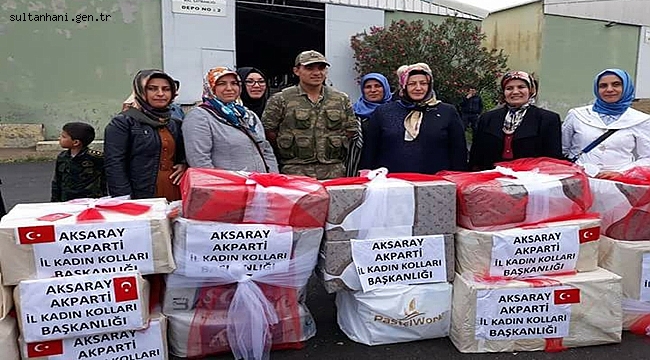 AK KADINLAR SINIRIN SIFIR NOKTASINDA MEHMETÇİKLE BULUŞTU-Aksaray haber