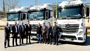  MERCEDES-BENZ YILDIZLI 414 ADET YENİ KAMYON VE ÇEKİCİ DAHA AKSARAY'DAN YOLLARA ÇIKTI