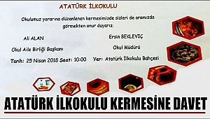 SULTANHANI ATATÜRK İLKOKULU KERMESİNE DAVET