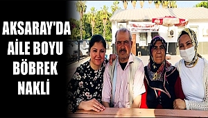 AKSARAY'DA AİLE BOYU BÖBREK NAKLİ