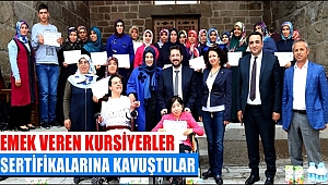 AKSARAY'DA EMEK VEREN KURSİYERLER SERTİFİKALARINA KAVUŞTULAR