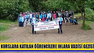 AKSARAY'DA KURSLARA KATILAN ÖĞRENCİLERE IHLARA VADİSİ GEZİSİ