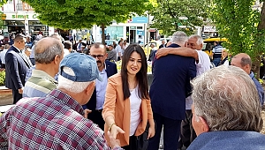 MHP AKSARAY MİLLETVEKİLİ ADAYLARINA ESNAFLARDAN SICAK KARŞILAMA