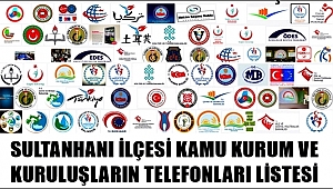 SULTANHANI İLÇESİ RESMİ KURUM TELEFONLARI LİSTESİ