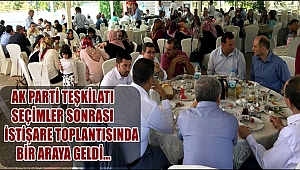 AKSARAY AK PARTİ TEŞKİLATI, 24 HAZİRAN SONRASI İSTİŞARE TOPLANTISINDA BİR ARAYA GELDİ
