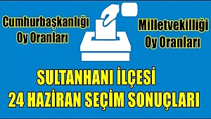 SULTANHANI İLÇESİ 24 HAZİRAN SEÇİM SONUÇLARI, OY ORANLARI