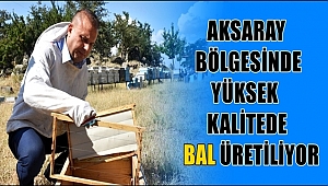 AKSARAY BÖLGESİNDE YÜKSEK KALİTEDE BAL ÜRETİLİYOR