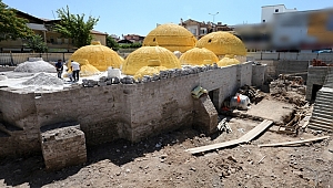 KILIÇARSLAN HAMAMI TARİHİ VE ESKİ GÜZEL DOKUSUYLA ORTAYA ÇIKIYOR