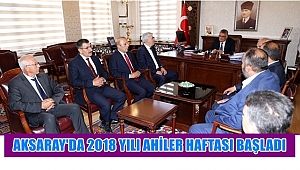 AKSARAY'DA 2018 YILI AHİLER HAFTASI BAŞLADI